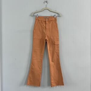 NWT Hudson Utility Faye Ultra High Rise Clay Orange Bootcut Crop Pants